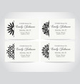 vintage ornamental invitation card vector image