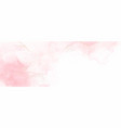abstract fluid art pink color and gold vector image