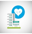 hospital design healthy center emergency concept vector image
