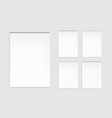 notebook sheetspages with lines dots and checks vector image