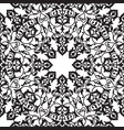 arabic floral swirl line ornament oriental flower vector image