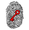 fingerprint and key vector image