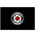 aperture camera letter s shutter snapshot logo vector image vector image