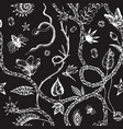 beautiful trendy seamless pattern with hand vector image vector image