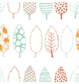 leaves hand drawn seamless pattern vector image