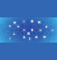 artificial intelligence website banner vector image vector image