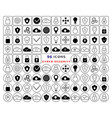 set cyber security icons cloud data protection vector image vector image