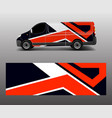 car decal van designs wrap template vector image vector image
