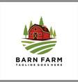 farmhouse logo concept vector image vector image