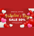 happy valentines day background design wallpaper vector image vector image