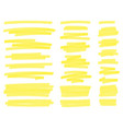 highlight marker lines yellow text highlighter vector image vector image