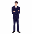 man in a business suit vector image