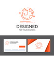 business logo template for globe world discover vector image
