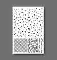 poster with abstract patterns vector image