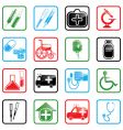 icon set medicine vector image