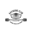 vintage rafting label badge or logotype vector image