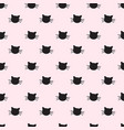hand drawn cats seamless pattern vector image