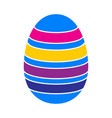 easter egg with ornate icon vector image vector image