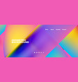 geometric abstract background line with fluid vector image vector image