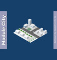 isometric module is area landscape vector image vector image