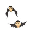count dracula flying as a bat vector image