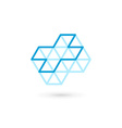 cross plus medical logo icon design template vector image vector image