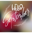 decorative card with handdrawn lettering vector image
