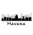 havana silhouette vector image