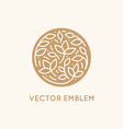 simple and elegant logo design template in trendy vector image