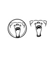 bear logo design - design vector image vector image