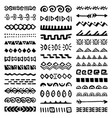 borders collection in ethnic style vector image