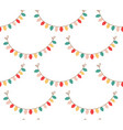 christmas lights pattern vector image