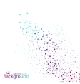 geometric colorful background molecule vector image