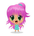 anime girl vector image