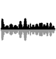 chicago skyline vector image