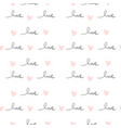 romantic seamless pattern vector image vector image