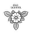 graphic floral vignette vector image