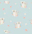 seamless pattern with cute mother koala and baby vector image vector image