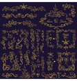 flourishes borderframedecor elementfloral vector image