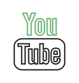 youtube ii vector image