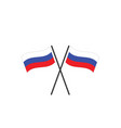 russian flag sign and symbol vector image