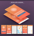 ui design concept vector image vector image