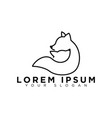 fox logo vector image vector image