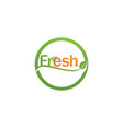 fresh logo and symbols icon template nature vector image