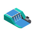 hydroelectric power station vector image
