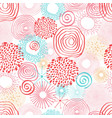 inky circles in seamless pattern vector image vector image