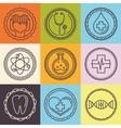 outline logos - healthcare vector image vector image