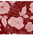 seamless pattern with rose vector image vector image