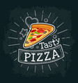 slice pizza mexican color flat vector image vector image
