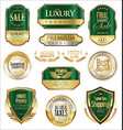 luxury retro badge and labels collection 7 vector image